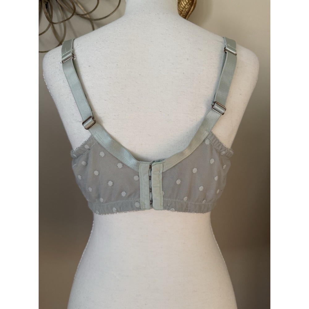 Savage X Fenty Free Spirit Floral Embroidered Balconette Bra 40DDD Green - Picture 4 of 7